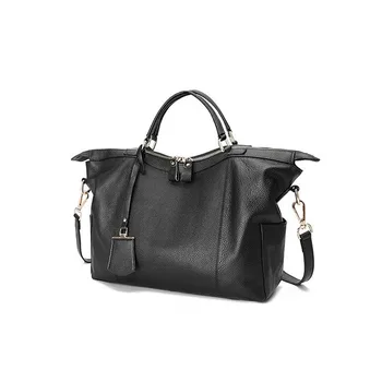 

Leather Women's Bag 2019 New Head Leather Leather Handbag Large Casual Ladies Messenger Bag