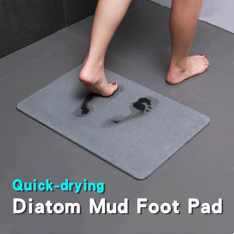 Anti-Slip Mats Diatomite Bath Mat 300*400mm Fast Drying Toilet Rug Quick Dry  WC Mat Pebble Stone Foot Carpet In The Bathroom Set - AliExpress