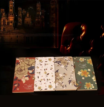 

9*17cm office supplies notepad retro car line kraft paper notebook diary school supplies random color