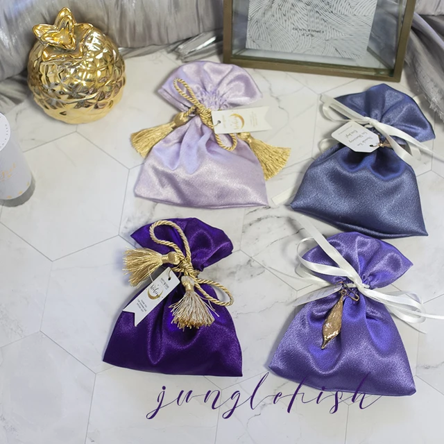 2021 New Luxury Silk Candy Bags Organza Gift Bag Jewelry Packaging Bag Wedding Party Goodie Packing Favors Pouches Drawable Bag