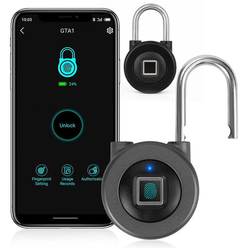 Водонепроницаемый замок отпечатков пальцев Smart APP Bluetooth дверной шкаф электронный/замок