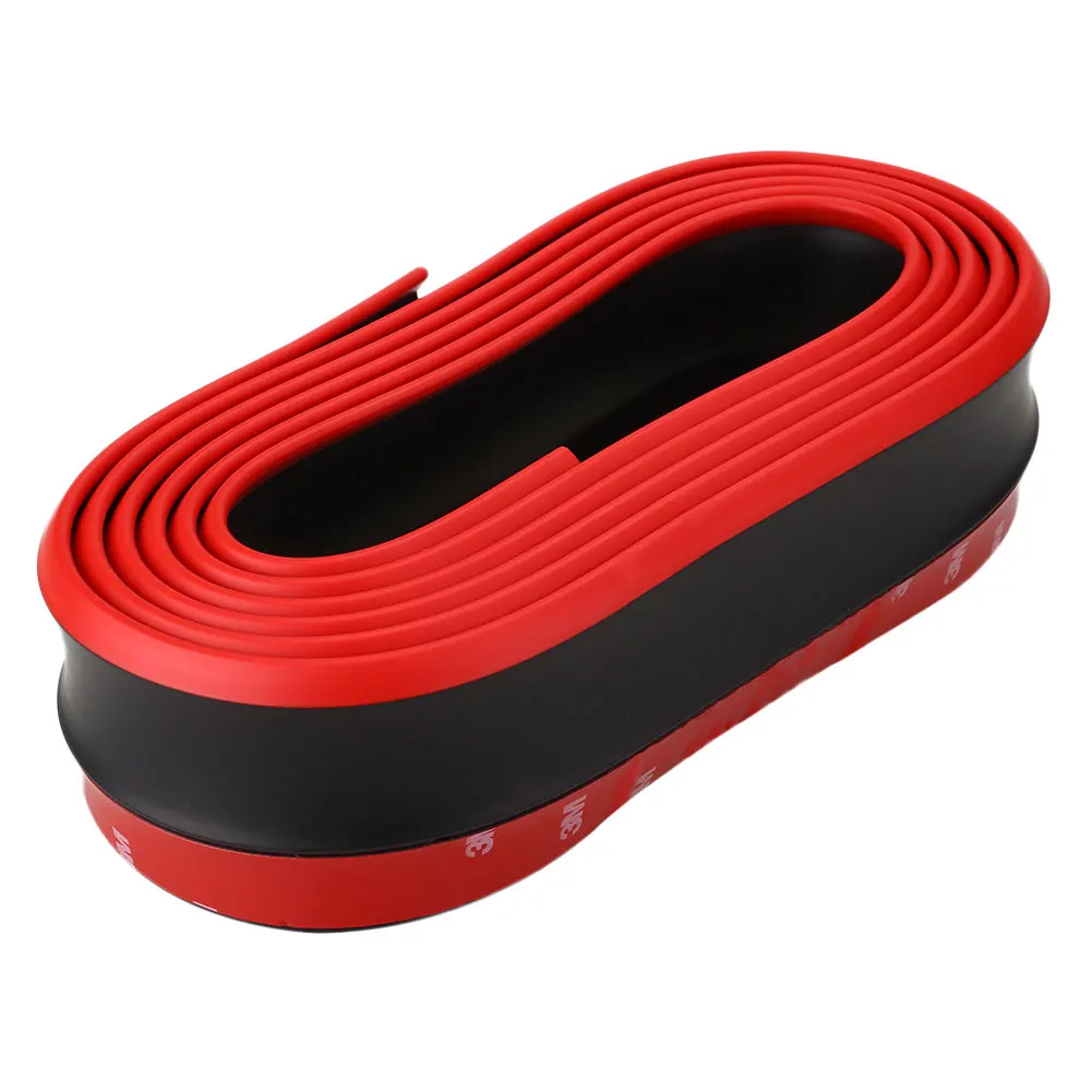 Car Vehicle Front Bumper Rubber Protector Lip Splitter Body Spoiler Universal - Цвет: Red