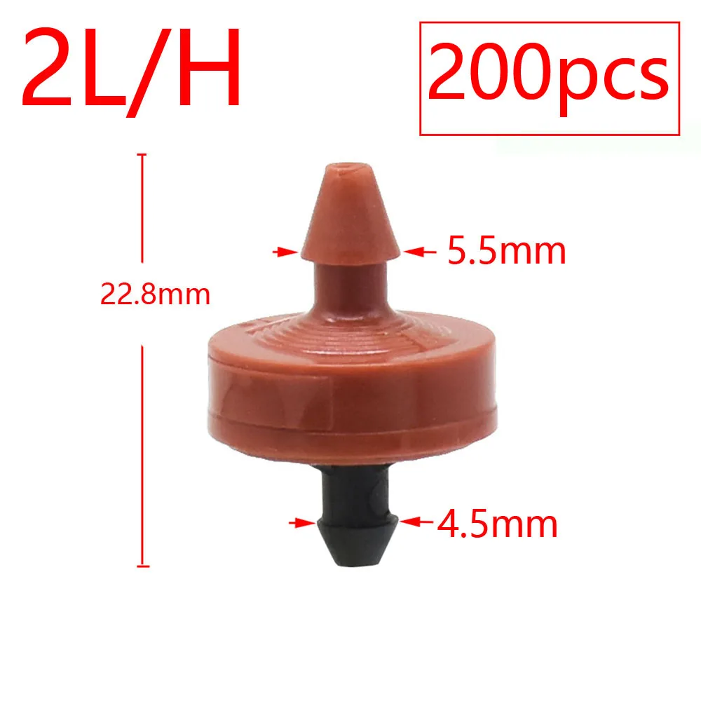 2L 4L 8L Pressure Compensating Dripper 2/4-way Arrow Dropper Connector Cross Water Splitter For Arrow Drip System Emitter