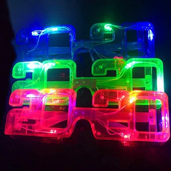 

20pcs/lot Creative Number 2020 LED Light Up Glasses Children Adults Christmas New Year Gift Flashing Eyewear Bar KTV Party Favor