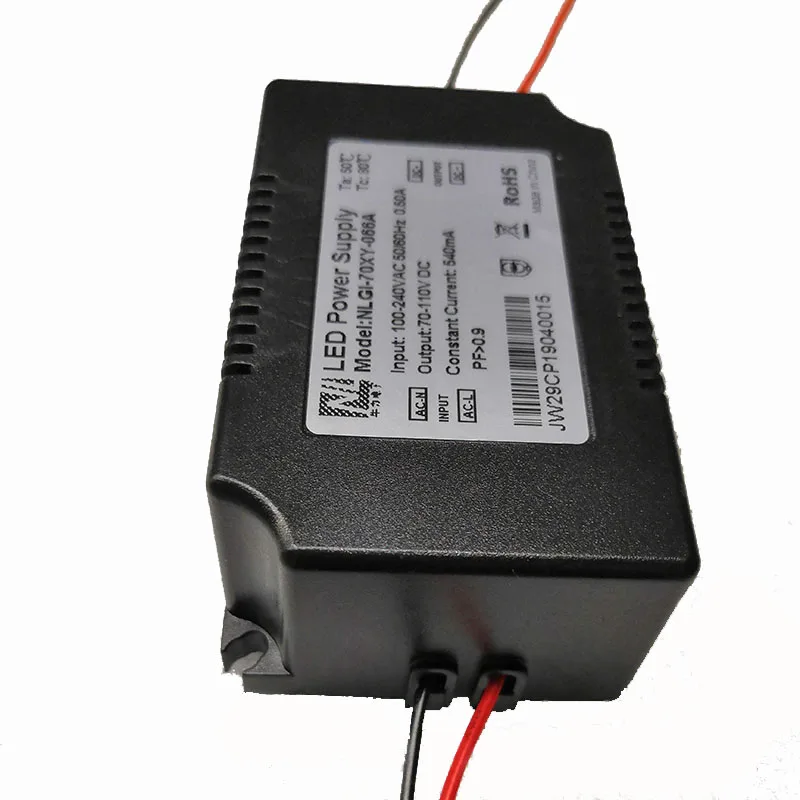 Plant Light Power Supply 30-70W LED Lighting Transformer Constant Current Driver Adapter For Grow Lights Panel Lamp 100-240V