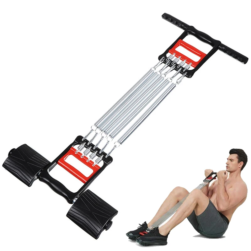 

Stainless Steel Chest Developer Expander Tension Puller Muscles Exercise Workout Equipment Hand Gripper Pull-Up Bar For Home Gym