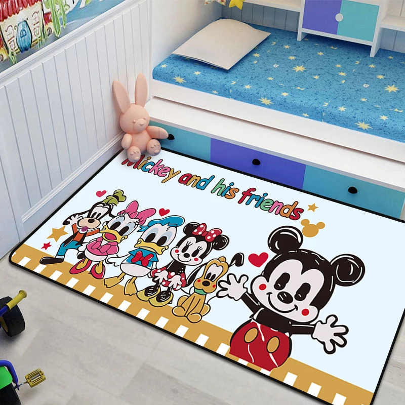 

80x160 см детский игровой коврик с Микки Маусом, 3D ковер в гостиной, Нескользящие моющиеся большие коврики, напольный коврик, Декоративные Мягкие Коврики