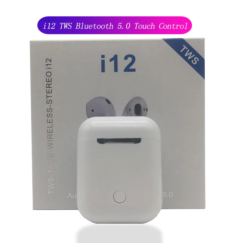 

i12 tws Wireless Bluetooth headset Stereo Headphones with microphone Headset gaming Earphones for iphone Android PK i30 i7s i10