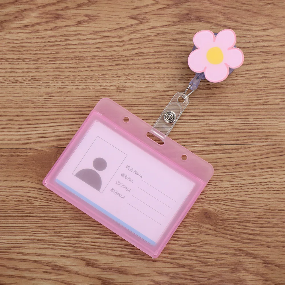 Cartoon Nurse Doctor ID Badge Holder with Retractable Reel Retractable Metal Clip Business Work Card/Name Tags Badge Holders retractable badge reel badge holder retractable id tag retractable id lanyard