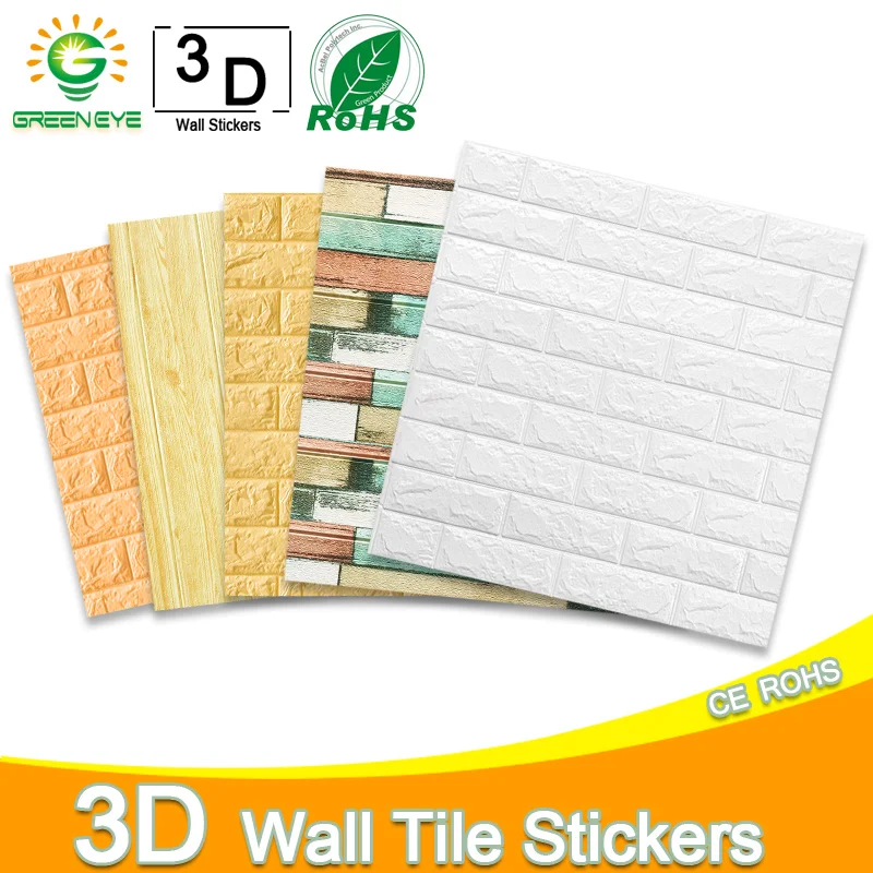 

3D Wallpaper DIY Marble Sticker Waterproof Stickers Wall Stickers Waterproof for Kids Room 3D Self-Adhesive Wallpaper Brick