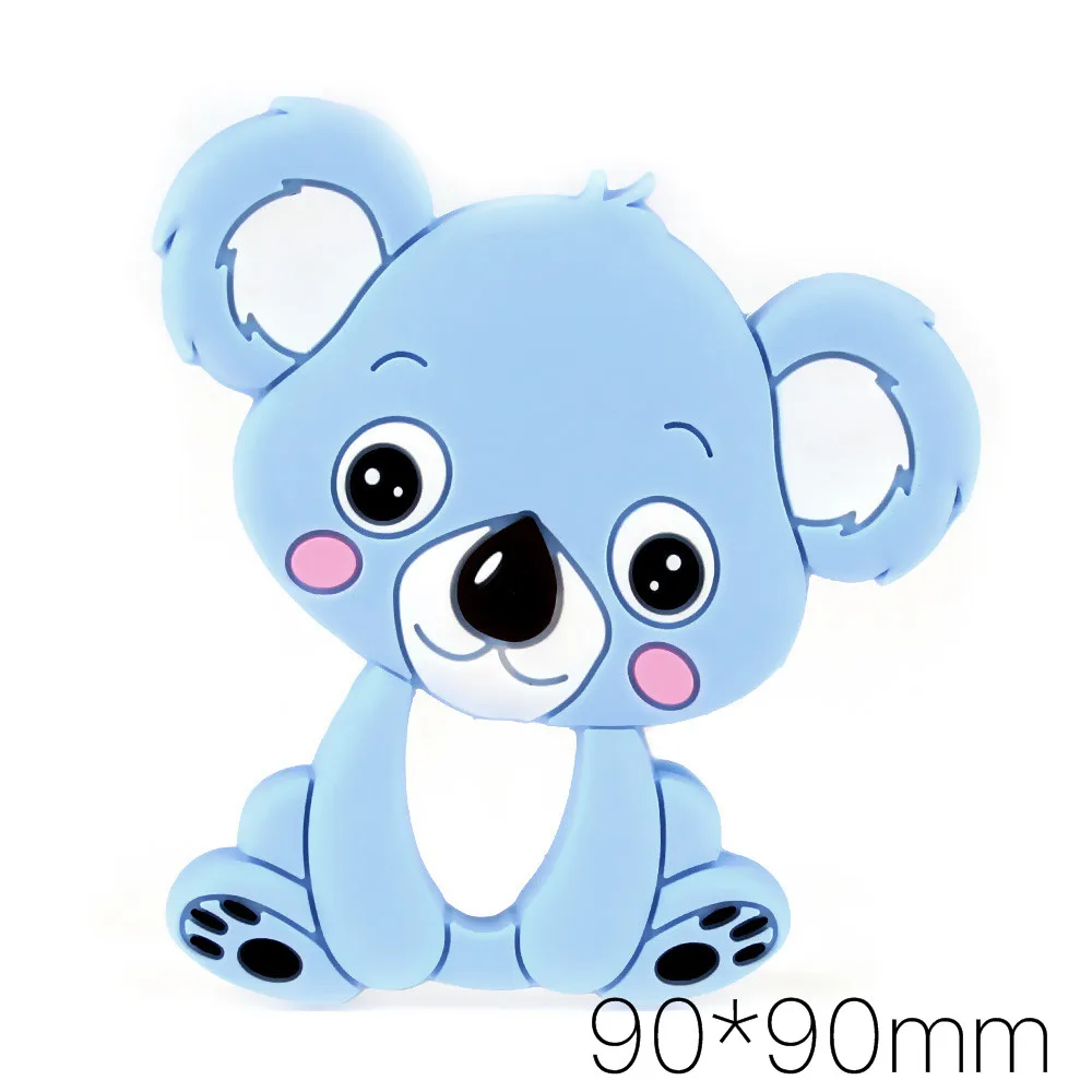 TYTY. HU коала Силиконовые Детские Прорезыватели грызуны силиконовые коала клип кулон DIY Mordedor уход за ребенком прорезывание зубов игрушка - Color: 1pc
