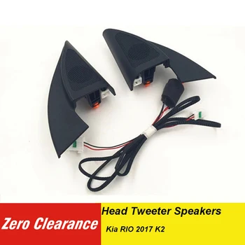 

Zeroclearance Genuine Tweeter Speakers For Kia RIO 2017 K2 Triangle Head Car Tweeter Audio Trumpet Speakers Tweeter With Wire