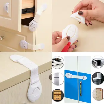 

Toddler Safety Protection Lock 1pcs Useful Infant Baby Drawer Door Cabinet Freezer Cupboard Locks For Child