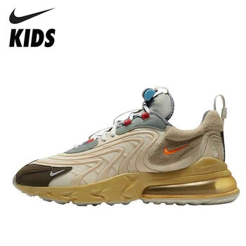 

Nike Air Max 270 TS Kids Running Shoes Anti-slip Boys Outdoor Sneakers Breathable Children School Shoes Original
