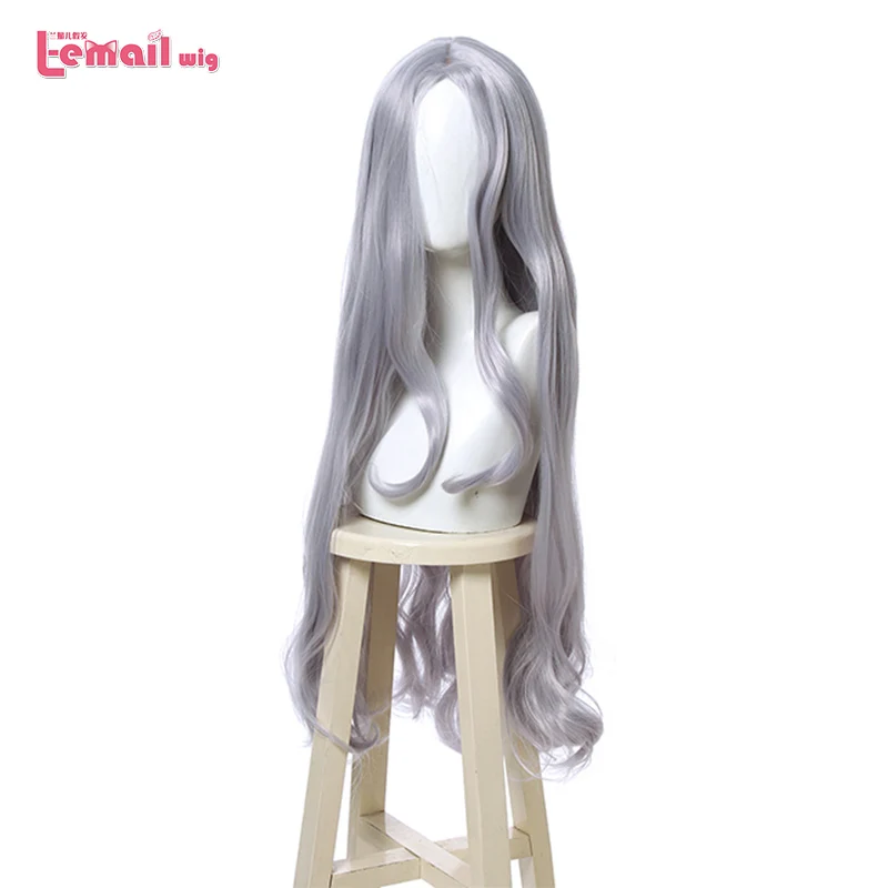 

L-email wig My Hero Academia Eri Cosplay Wigs Grey Blue Long Wave Cosplay Wig Heat Resistant Synthetic Hair Halloween