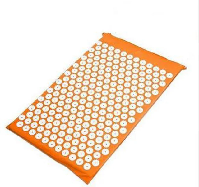 Коврик для йоги, Массажная подушка для йоги, подушка для акупрессуры, коврик для снятия стресса, боли, акупунктурный Спайк, коврик для йоги, естественное облегчение, натяжение, Спайк - Цвет: orange mat