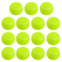 Practice Tennis Balls, Pressureless Training Exercise Tennis Balls, Soft Rubber Tennis Balls Children Beginners Pet, Pack Of 15