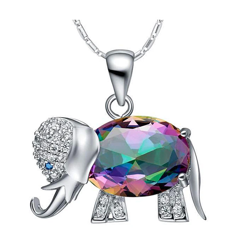 Bague Ringen роскошное квадратное разноцветное ожерелье с подвеской из драгоценных камней Настоящее 925 пробы Серебряное свадебное Брендовое ожерелье для женщин
