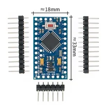 Tenstar Robot 10 шт. Pro Mini 328 Mini 3,3 В 8 м ATMEGA328 3,3 В/8 МГц/5 В/16 МГц для arduino