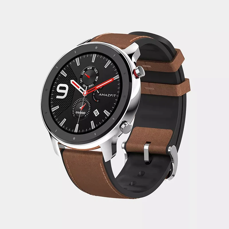 Xiaomi Amazfit GTR Смарт-часы 47mm5atm водонепроницаемые Смарт-часы 24 дня батарея управление музыкой кожаный силиконовый ремешок