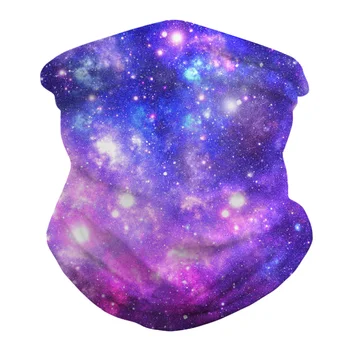 

HYCOOL New Arrival Tubular Magic Headband Starry Sky Space Galaxy Pattern Bandana Cycling Multi Function Balaclava Face Masks