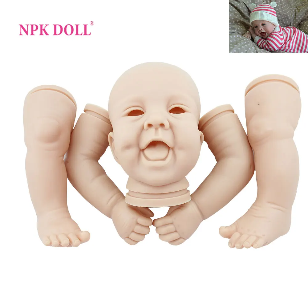 NPKDOLL кукла реборн с ручной росписью силиконовая детская дешевая Неокрашенная