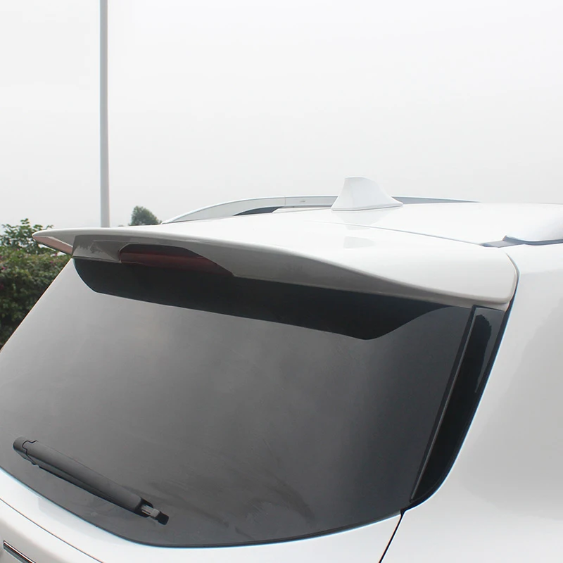 Car Accessories Exterior ABS Plastic Unpainted Primer Rear Wing Spoiler Decoration For Ford Escape Kuga 2013-
