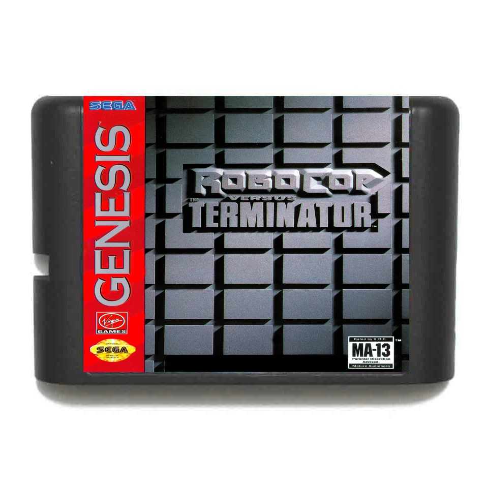 Игровая карта Robocop VS Terminator NTSC-USA 16 bit MD для Sega Mega Drive Genesis | Электроника