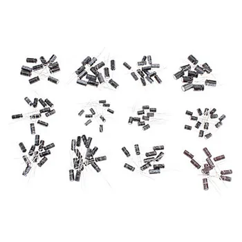 

12 Type 1uF~ 470uF Capitors 1UF 2.2UF 3.3UF 4.7UF 10UF 22UF 33UF 47UF 100UF 220UF Electrolytic Capacitor Kit