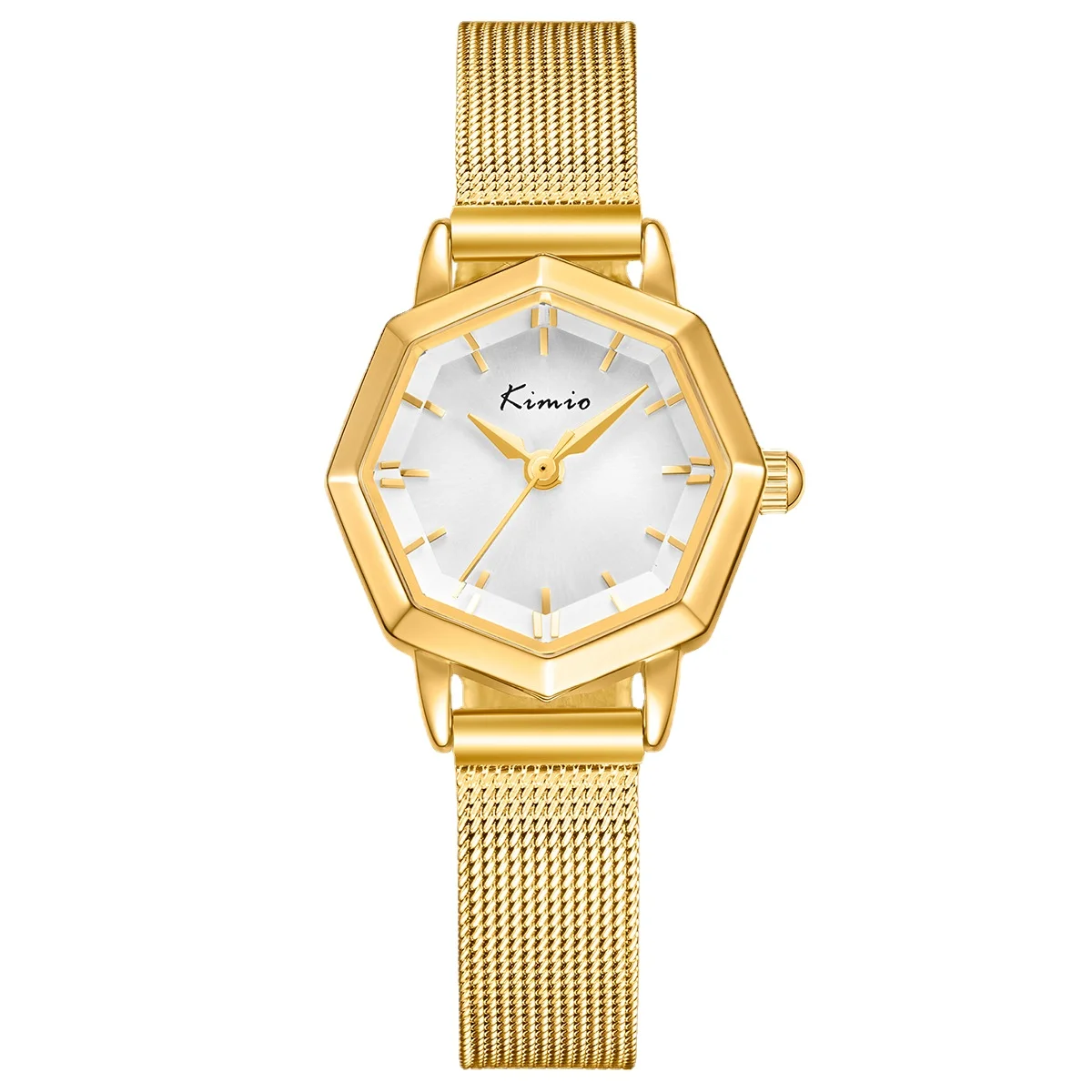 Ladies Small Gold Watch Fashion Simple Octagonal Watch Net Chain Watch Temperament Watch Female