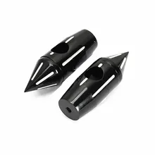 5,2" черный шип мотоцикл 1" 25 мм руль стояки для Harley Yamaha V-Star 650 Suzuki Boulevard