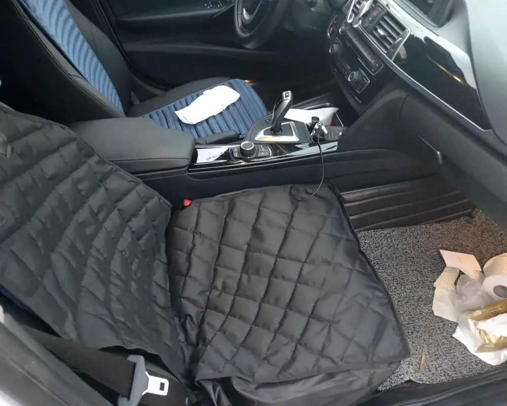 600D+ PP+ 190t автомобильная переноска для животных Водонепроницаемая Автомобильная накладка на заднее сиденье для домашних животных переноска в автомобиль переноска на заднее сиденье