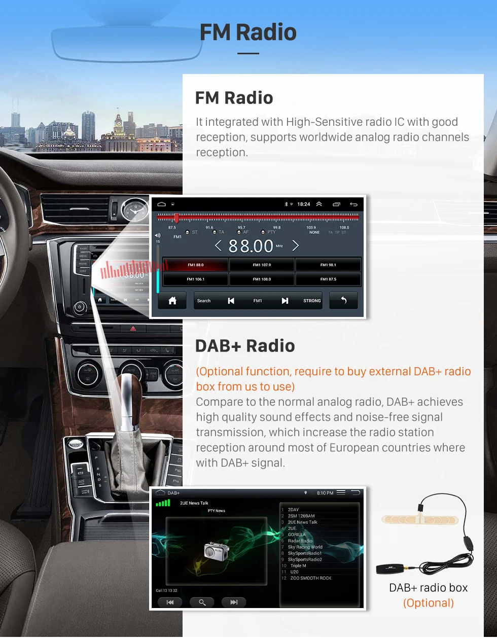 Harfey 2din 9 дюймов Android 8.1GPS навигации автомобиля радио для Audi A6 S6 RS6 1997-2004 WI-FI HD сенсорный AUX USB поддержка Carplay