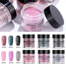 6 шт./компл.) Голографическая Dip порошки для ногтей градиент погружения блестящие сандалии с украшениями, прочное, чем УФ гель для губ, натуральный сухой без лампы для лечения