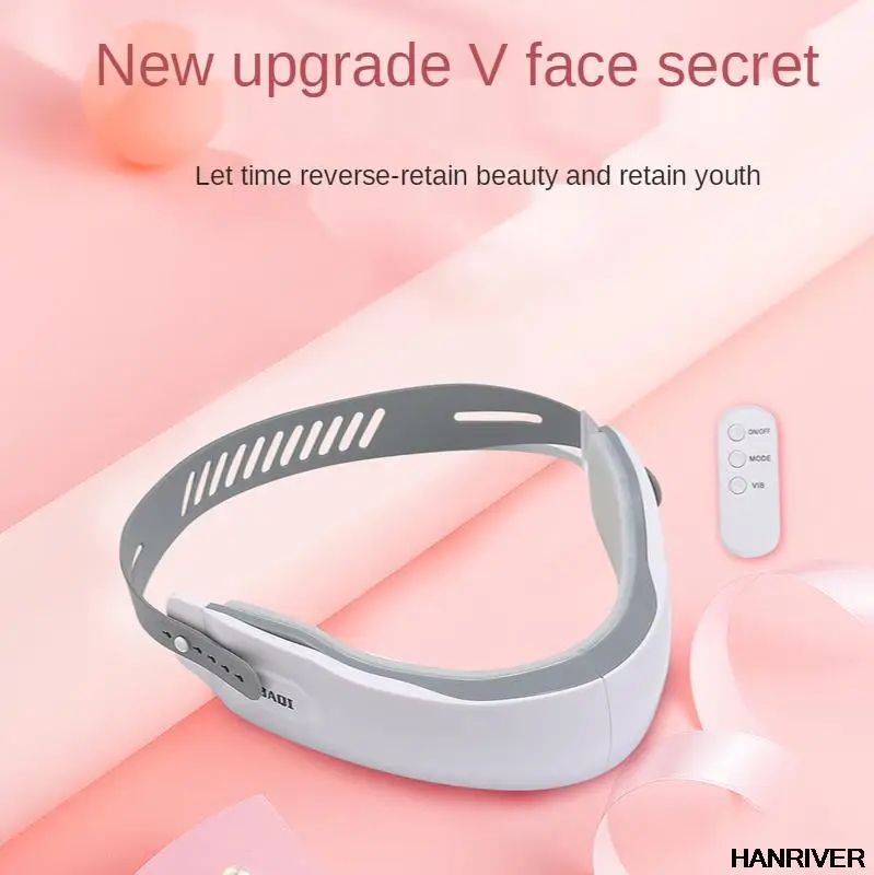 V face instrument thin micro current facial massage instrument red and blue beauty skin care