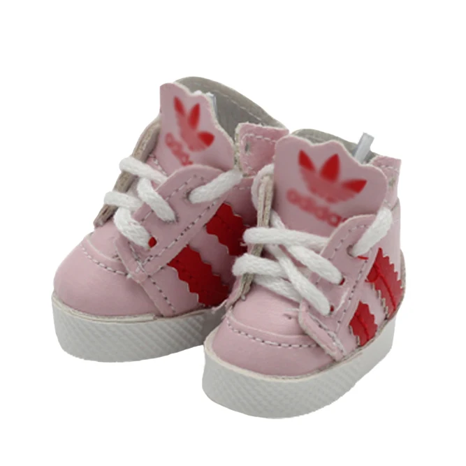 4*1,8 см игрушечные Туфельки для куклы для Blythes куклы Pullip, 1/6 BJD туфли для кукол обувь для EXO Корея KPOP 15 см плюшевые куклы аксессуары - Цвет: Розовый
