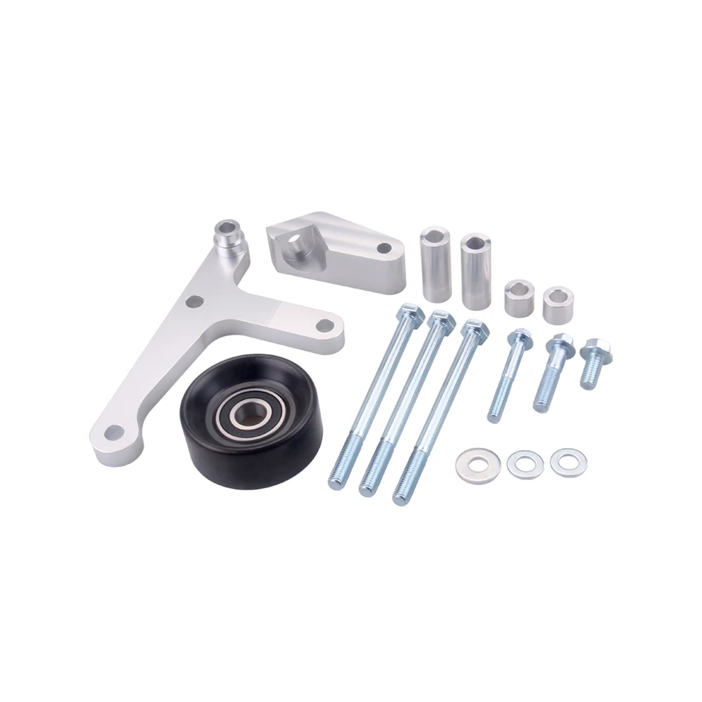 

Car Styling Alternator Bracket Fit for LS/LS1 Camaro Aluminum Alloy Generator W/ Rear Brace