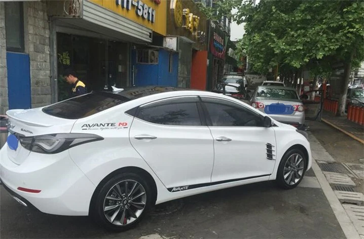 Спойлер на крышу для Hyundai Elantra 2012 2014 спойлер HBYW из АБС пластика цвет заднего крыла