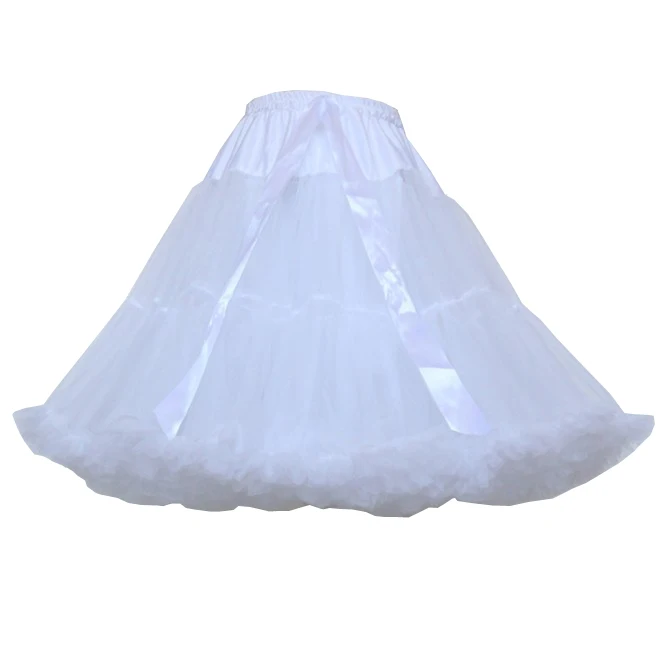 Petticoat Skirt Petticoat Underskirt Wedding Underskirt Lolita Petticoat Flower Girl Underskirt Wedding Petticoat Vintage Underskirt 55cm Length Petticoat For Cosplay Wedding Prom Tulle Crinoline Underskirt Rockabilly Swing Tutu Skirt