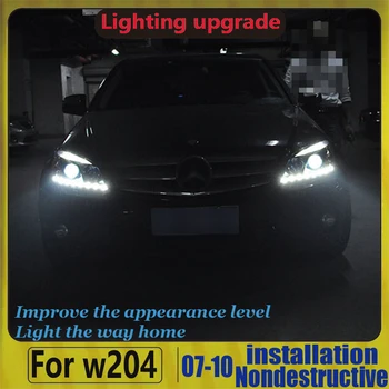

Head Lamp for Benz W204 Headlights 2007-2010 C300 C260 C200 LED Headlight Sonar
