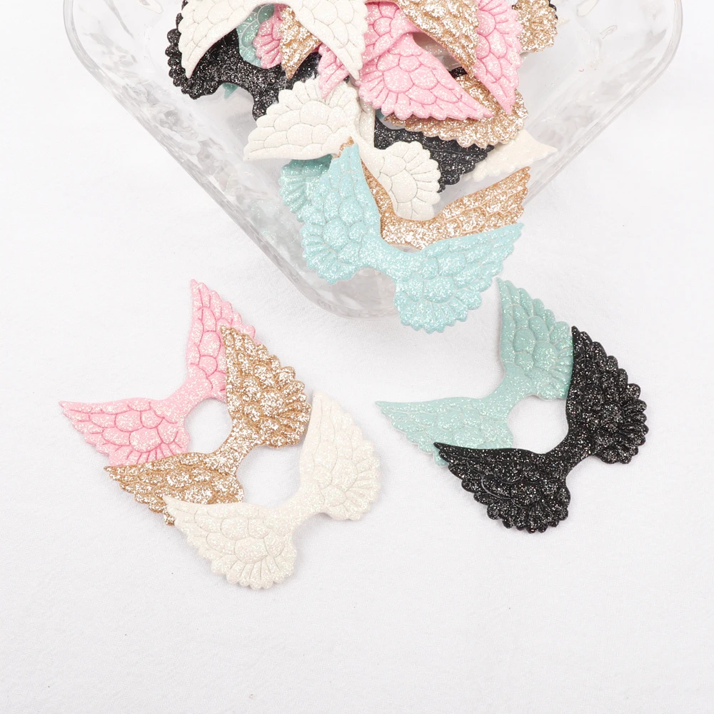 Блестящие нашивки Крылья ангела разноцветные для рукоделия бант волос детская