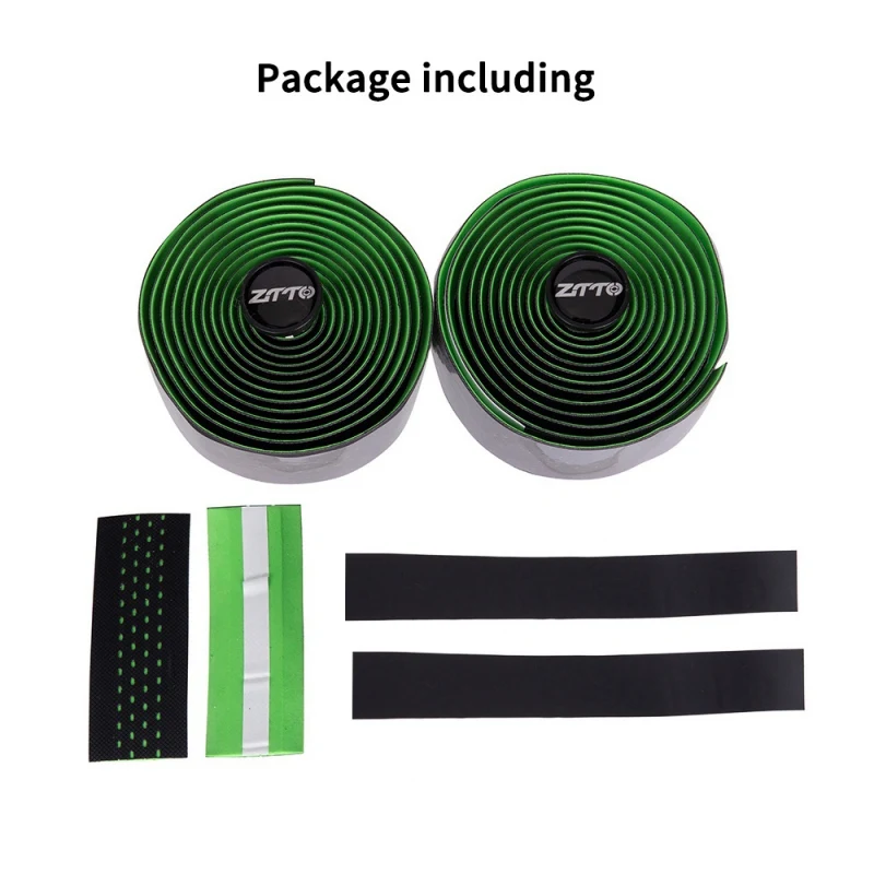 

2pcs/set Soft Road Bike Bicycle Handlebar EVA PU Bar Tape Sports Handle Bar Grip Cycling Anti-slip Wrap Plug Tape3