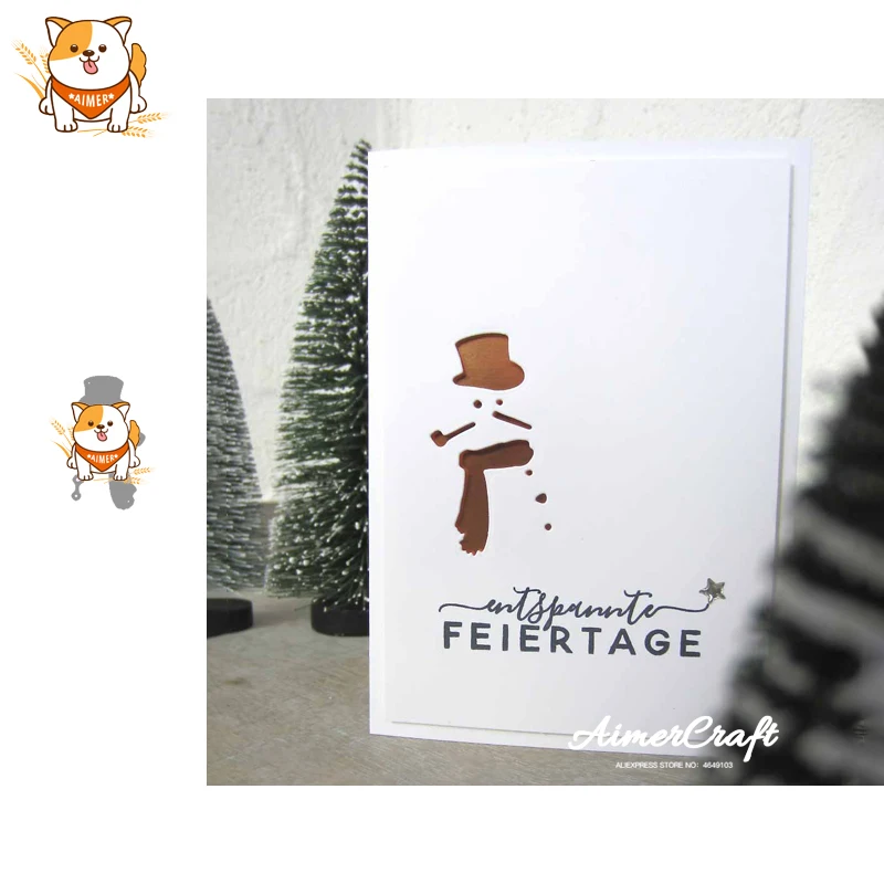 

Snowman Christmas Metal Cutting Dies Scrapbooking Stencil DIY Decorative Embossing Craft Die Cuts Card Making New Dies For 2019