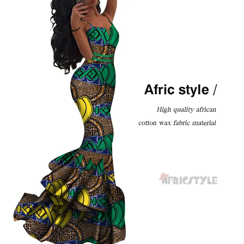 Nuevo vestido sin mangas de estilo africana de Ankara vestidos de cóctel vestido de fiesta WY5445