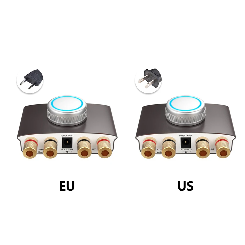 TPA3116 Bluetooth V4.2 мини алюминиевый сплав стерео низкий уровень шума аудио светодиодный индикатор цифровой мощность USB вход универсальный усилитель HIFI