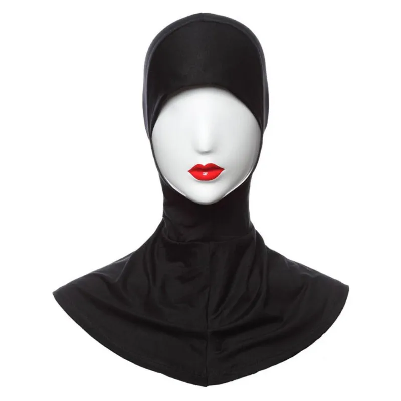 Муслим женский платок на голову хлопковый Нижний шарф стрейч хиджаб крышка тюрбан Нижний шарф Кепки шаль исламский шарф внутренняя повязка на голову, берет