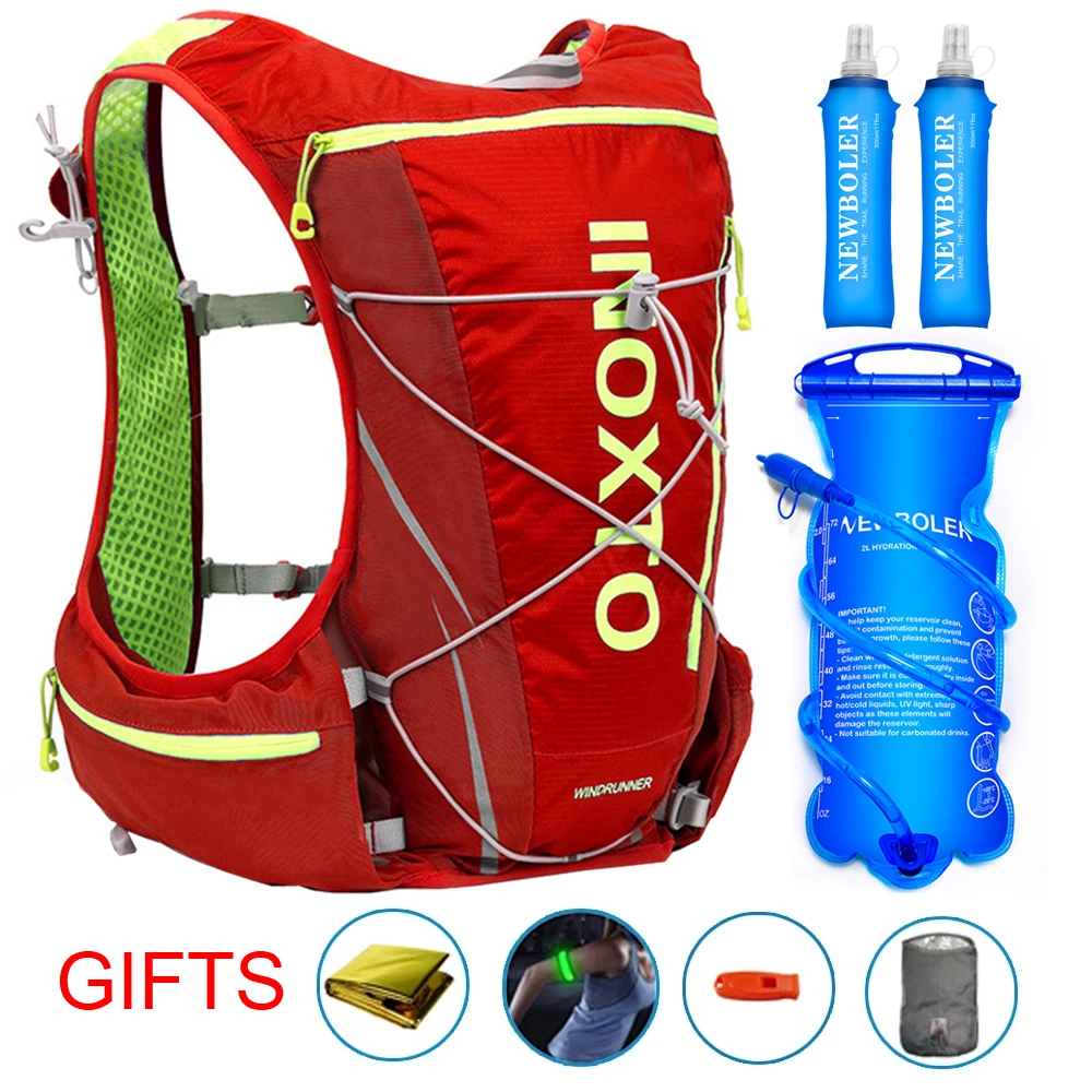 Hydration Pack Backpack 8L Volume Marathoner Running Race Hydration Vest Running Hiking Backpack with Hydration Bladder 
