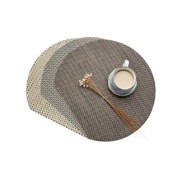 

Semicircle PVC Tablecloth Environmentally Friendly Placemat for Dining Table Pad for Western Food Steak Plate Mat Home Coaster