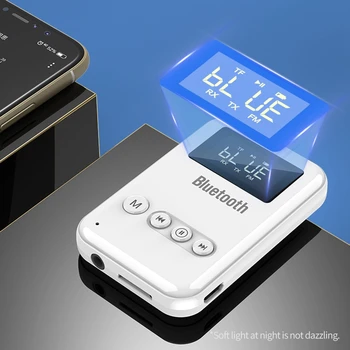 

Wireless Bluetooth 5.0 Receiver Transmitter 2-In-1 for Headphones Speakers Wireless AUX Adapter Support TF Card