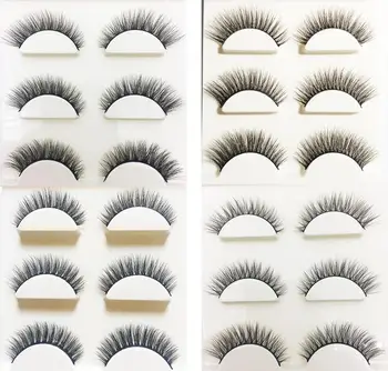 

50 boxes 14 Style 3 Pairs Natural 3D Mink False Eyelashes Make up Soft Fake Eye Lashes faux cils Extension Makeup Beauty Tools